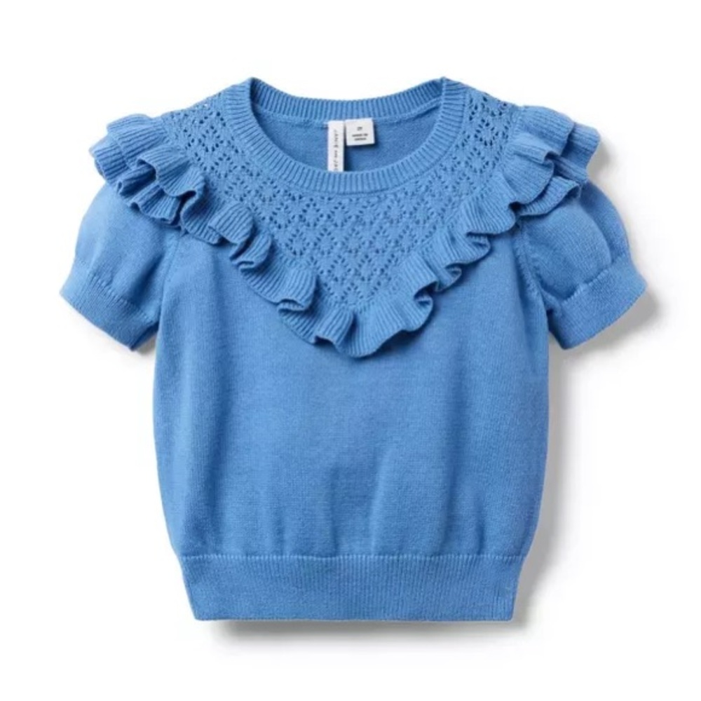 Janie and Jack Ruffle Sweater Top